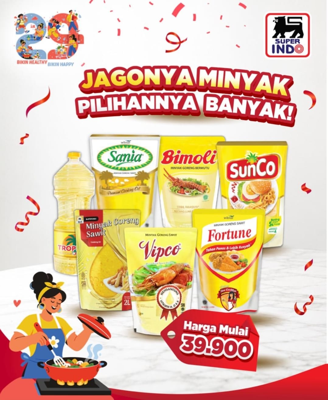 Promo Minyak Goreng Murah di Superindo Pekan Ini: Sania hingga SunCo Mulai Rp 39 Ribuan