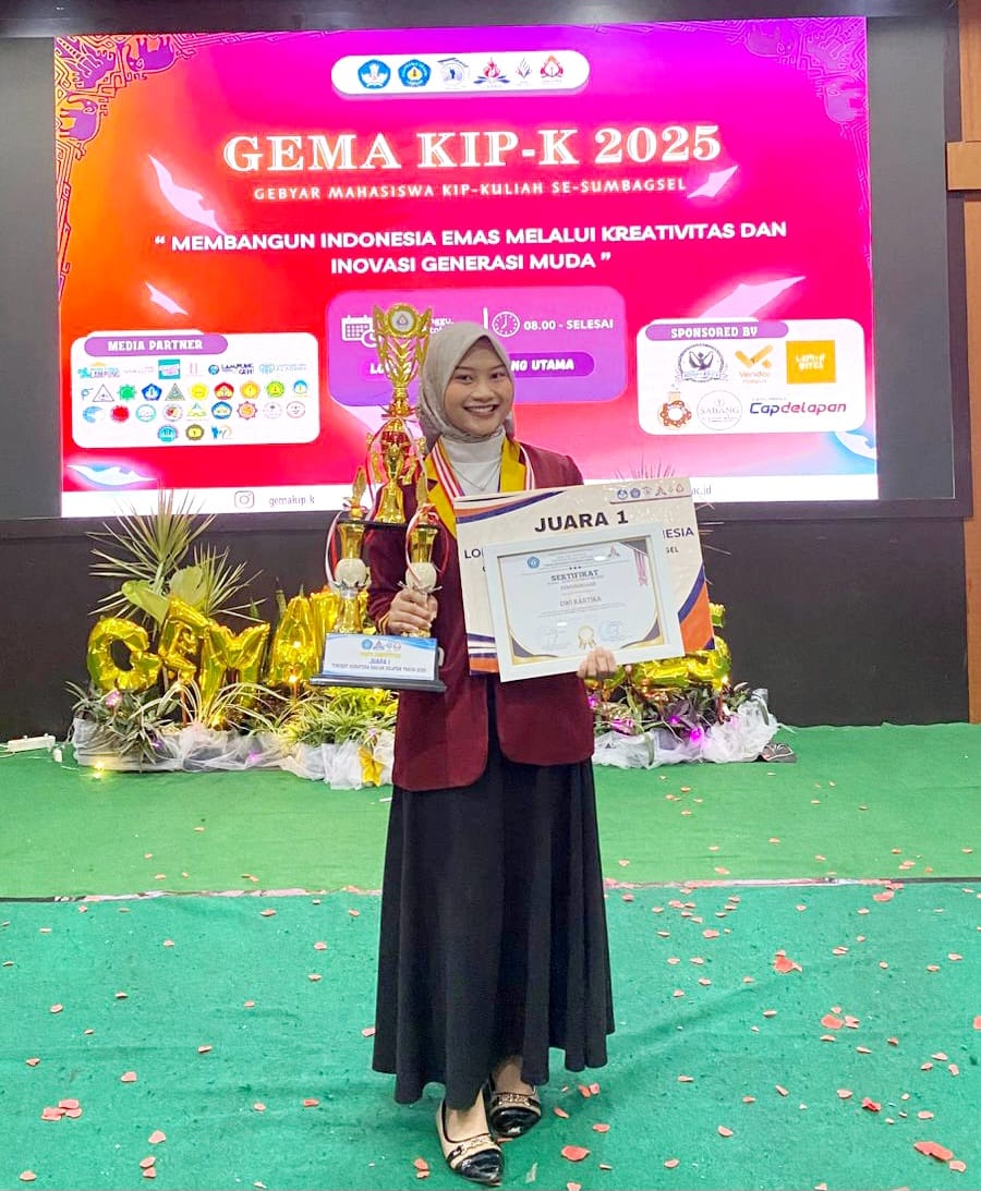 Mahasiswa Teknokrat Raih Juara 1 Lomba Pidato Bahasa Indonesia di GEMA KIP-K 2025