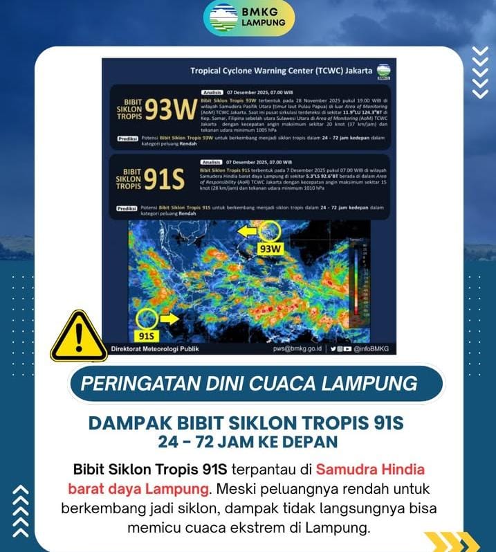 Peringatan Dini Cuaca Ekstrim Dalam 72 Jam, BMKG Sebut Beberapa Wilayah Berpotensi Terdampak
