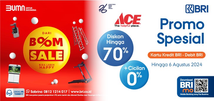 Belanja Hemat di ACE Hardware Boom Sale dengan Promo Spesial BRI!
