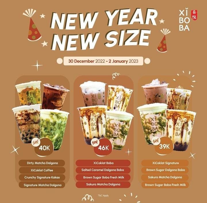 Promo New Year New Size XI BO BA Mulai Hari Ini Hingga 2 Januari 2023, Bikin Akhir Tahun Lebih Menarik