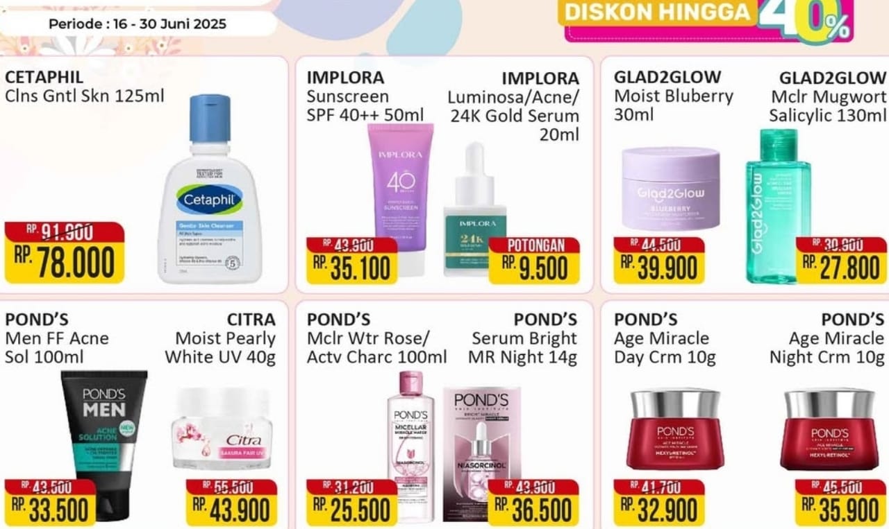 Promo Alfamart Edisi Skincare Murah Untuk Wajah Tampil Glowing dan Menawan, Cek Produknya