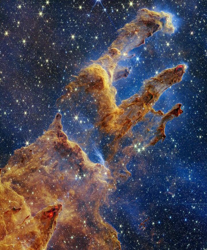 NASA Abadikan Potret Pillars of Creation, Lokasi Penciptaan Bintang-Bintang Baru dalam Awan Gas dan Debu