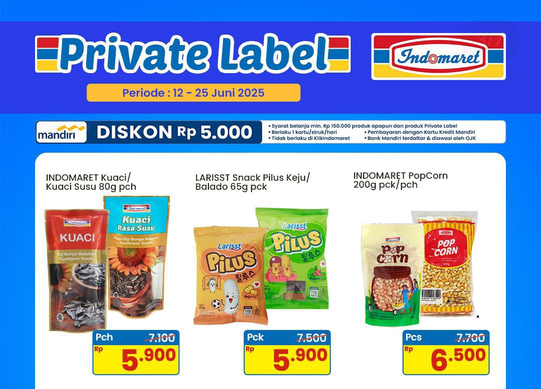 Dapatkan Promo Indomaret Spesial Brand Berkualitas, Ada Diskon Cemilan Ringan Popcorn Hari Ini