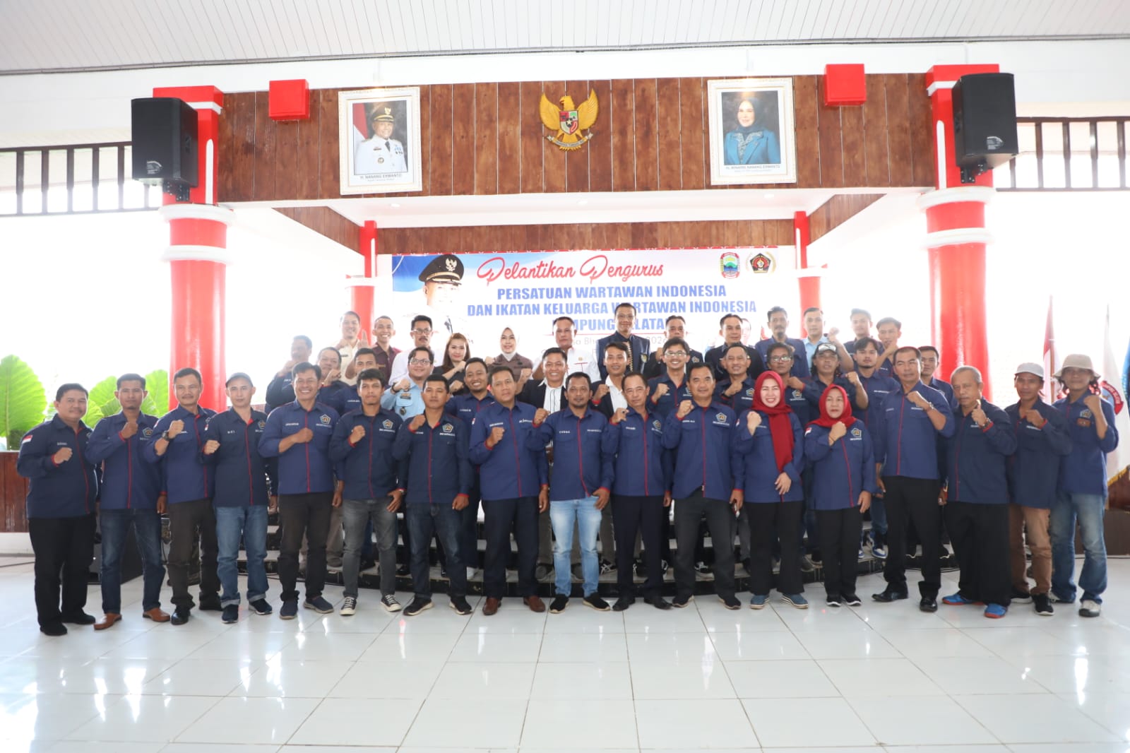 Sah! Pengurus PWI dan IKWI Lampung Selatan 2023-2026 Dilantik