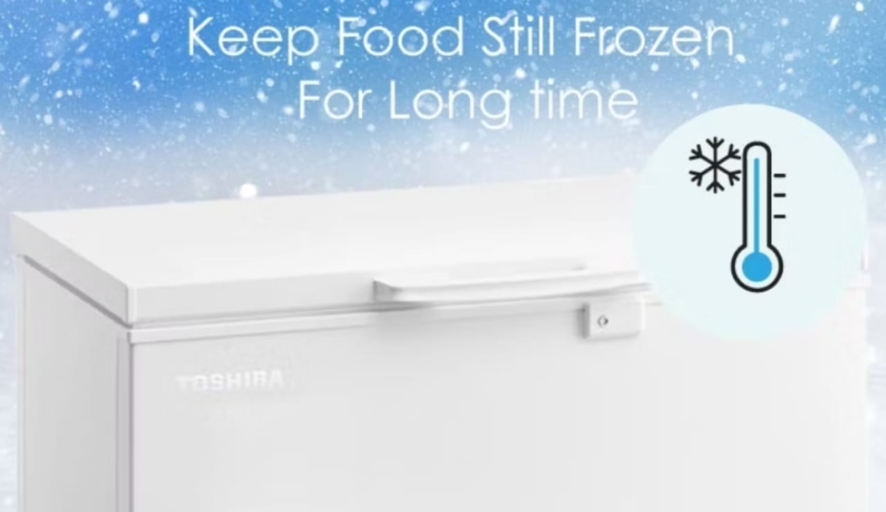 Toshiba Chest Freezer CR-A258I, Lemari Es 1 Pintu yang Dilengkapi Convinient Drain Tube