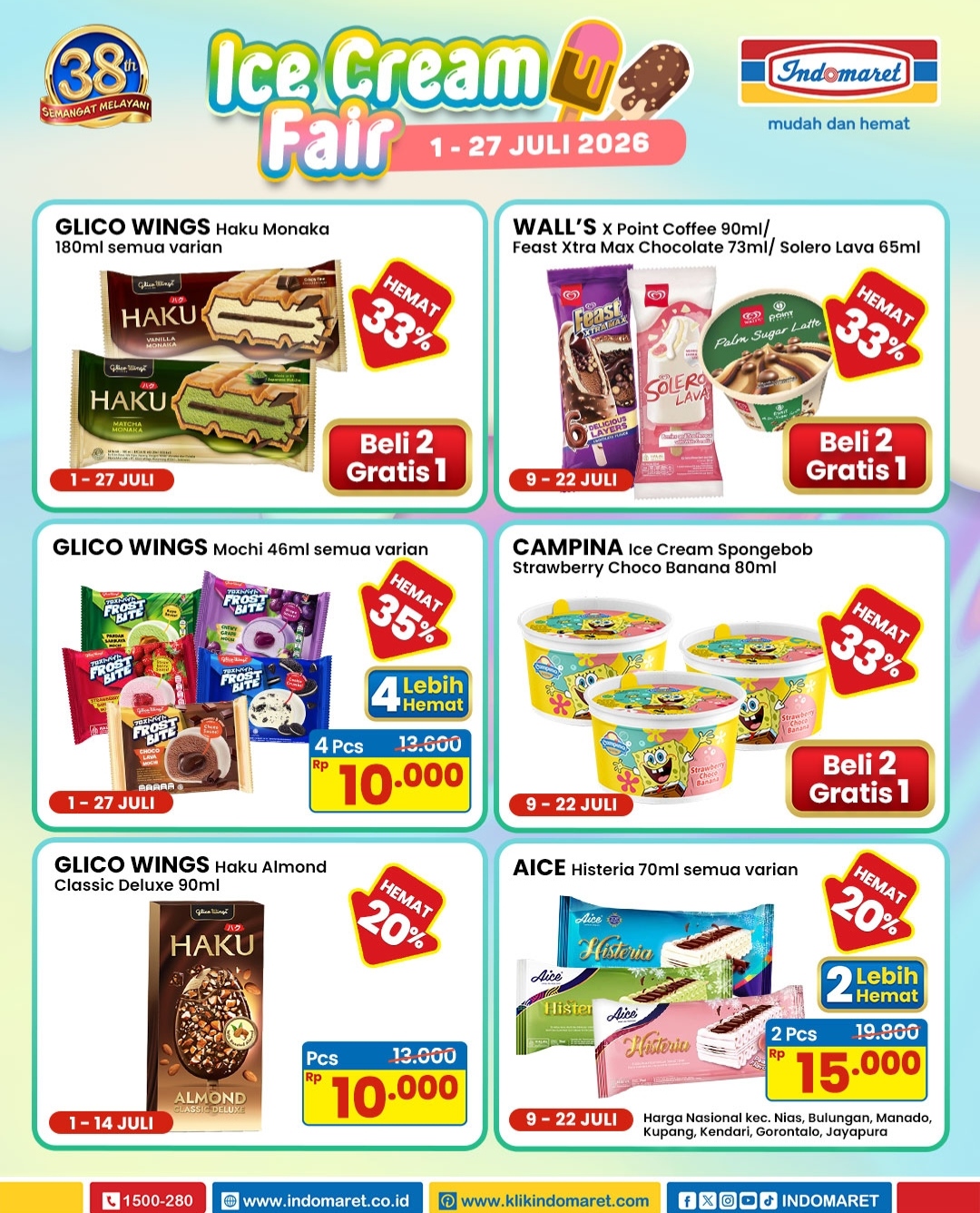 Update Promo Ice Cream Fair Indomaret Juli 2026, Diskon Hingga 35 Persen