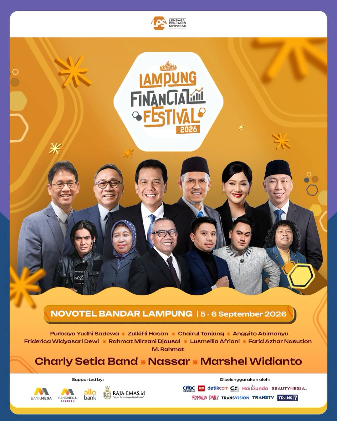 Gratis, Tapi Wajib Registrasi! Begini Cara Masuk Lampung Financial Festival 2026