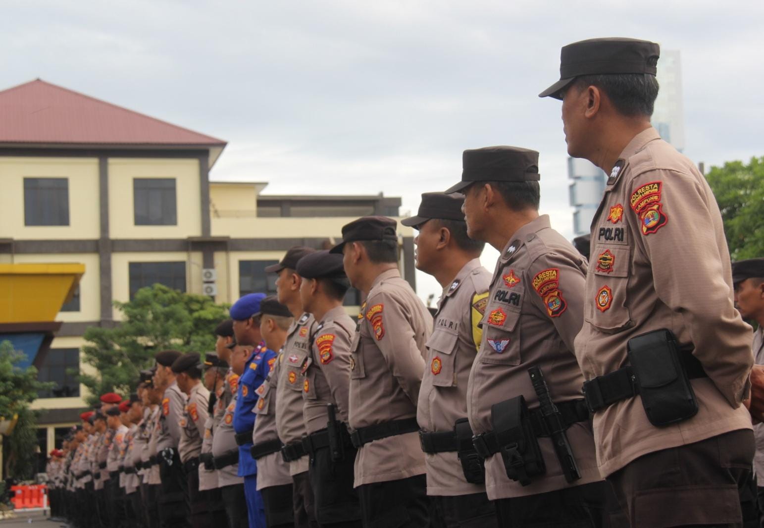 160 Polisi Diterjunkan untuk Amankan Kampanye Hari Pertama Pilwakot Bandar Lampung