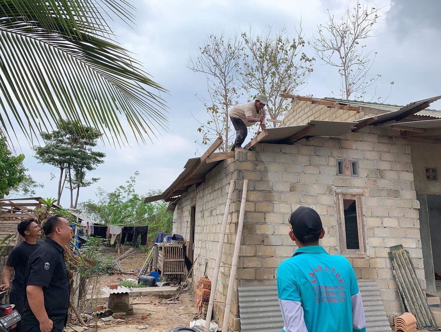 Angin Puting Beliung Hantam 150 Rumah di Tulang Bawang Barat Lampung