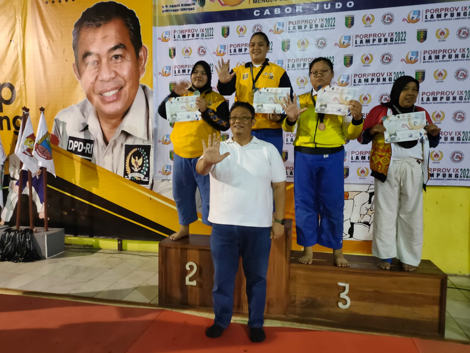 Atlet Judo Kota Metro Raih Juara Umum di Porprov IX Lampung