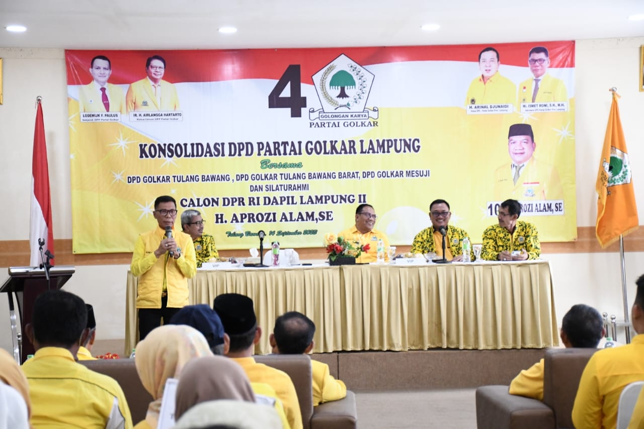Golkar Lampung Target 20 Kursi Pada Pileg 2024, Begini Kiat Untuk Para Kader