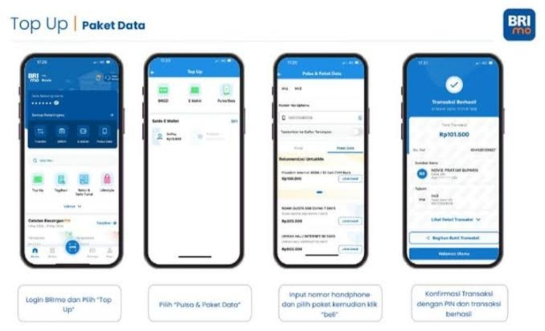 Layanan Mudah Dapatkan Paket Kuota Dengan Aplikasi Brimo 