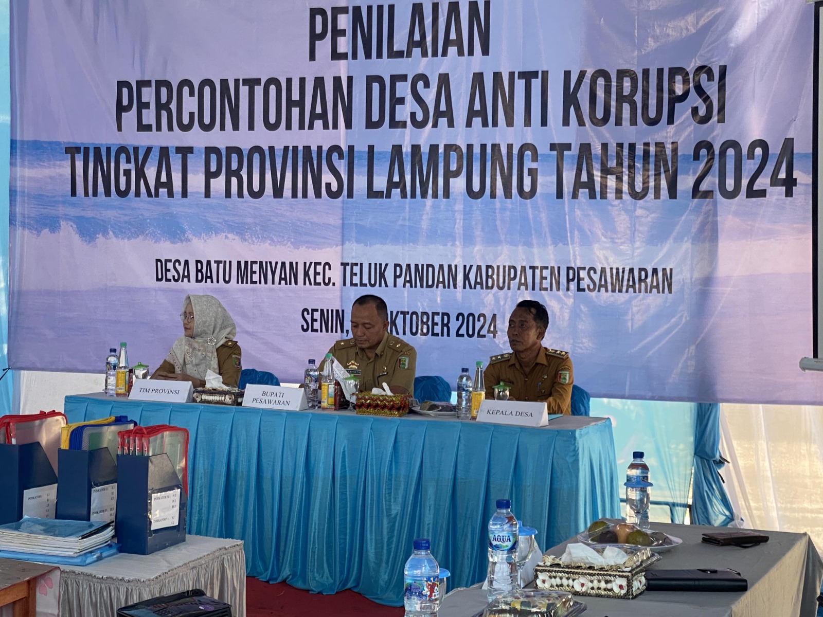 Desa Batu Menyan Wakili Pesawaran Dalam Acara Penilaian Replikasi Desa Anti Korupsi 