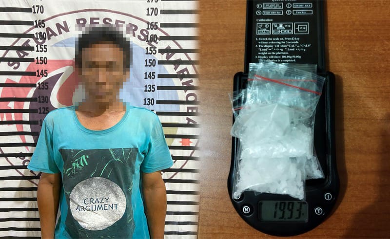 Pengedar Narkoba Mesuji Ditangkap Polres Tulang Bawang Usai Transaksi di Dermaga Penyeberangan, Polisi Sita 19