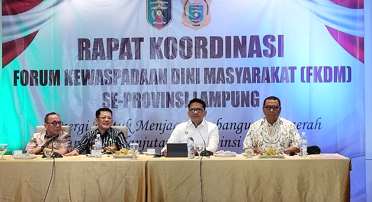 Rakor FKDM Se-Lampung, Beri Pemahaman Ideologi Pancasila Kepada Anak Muda 