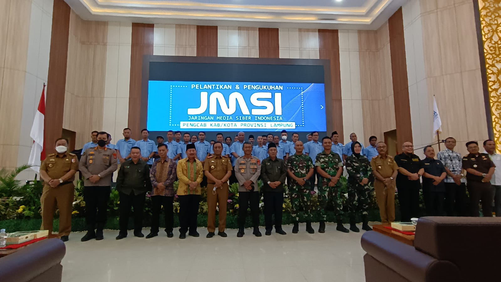 Resmi Dilantik, Ini Daftar Lengkap Lima Pengurus Cabang JMSI di Lampung