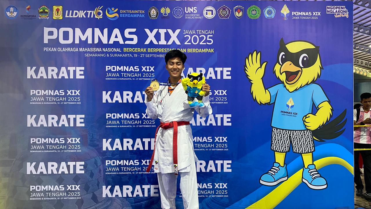 Mahasiswa Teknokrat Raih Medali Emas Pertama untuk Lampung di POMNAS XIX 2025