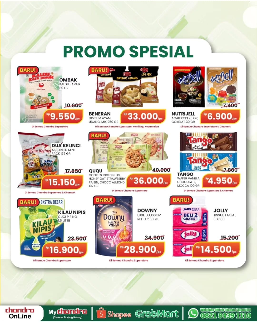 Chandra Superstore Rilis Promo Spesial Produk Kebutuhan Rumah Tangga hingga Camilan