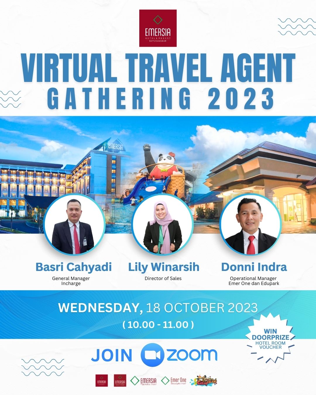 Emersia Hotel and Resort Batusangkar Gelar Virtual Travel Agent Gathering 2023