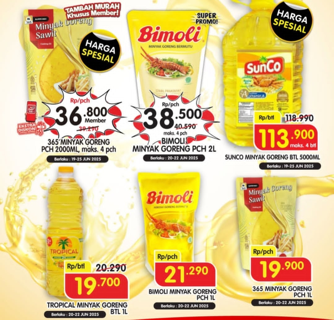 Promo Minyak Goreng Superindo 19-25 Juni 2025, Minyak Hemat Harga Spesial