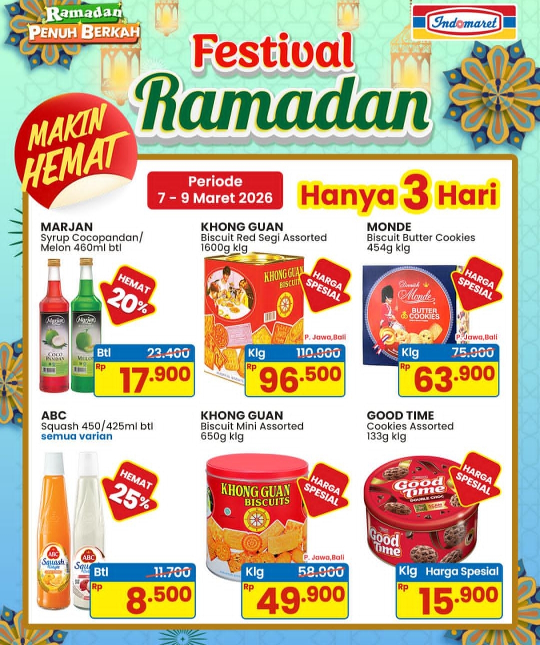 Hanya 3 Hari, Indomaret Gelar Promo Festival Ramadan 'Makin Hemat', Cek Daftar Harganya di Sini
