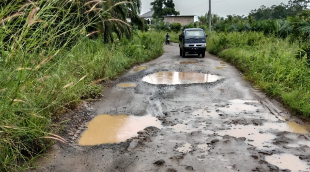Akses Kereta Sulit, Warga Tanjung Raja Giham Tagih Janji Perbaikan Jalan ke Pemkab Way Kanan