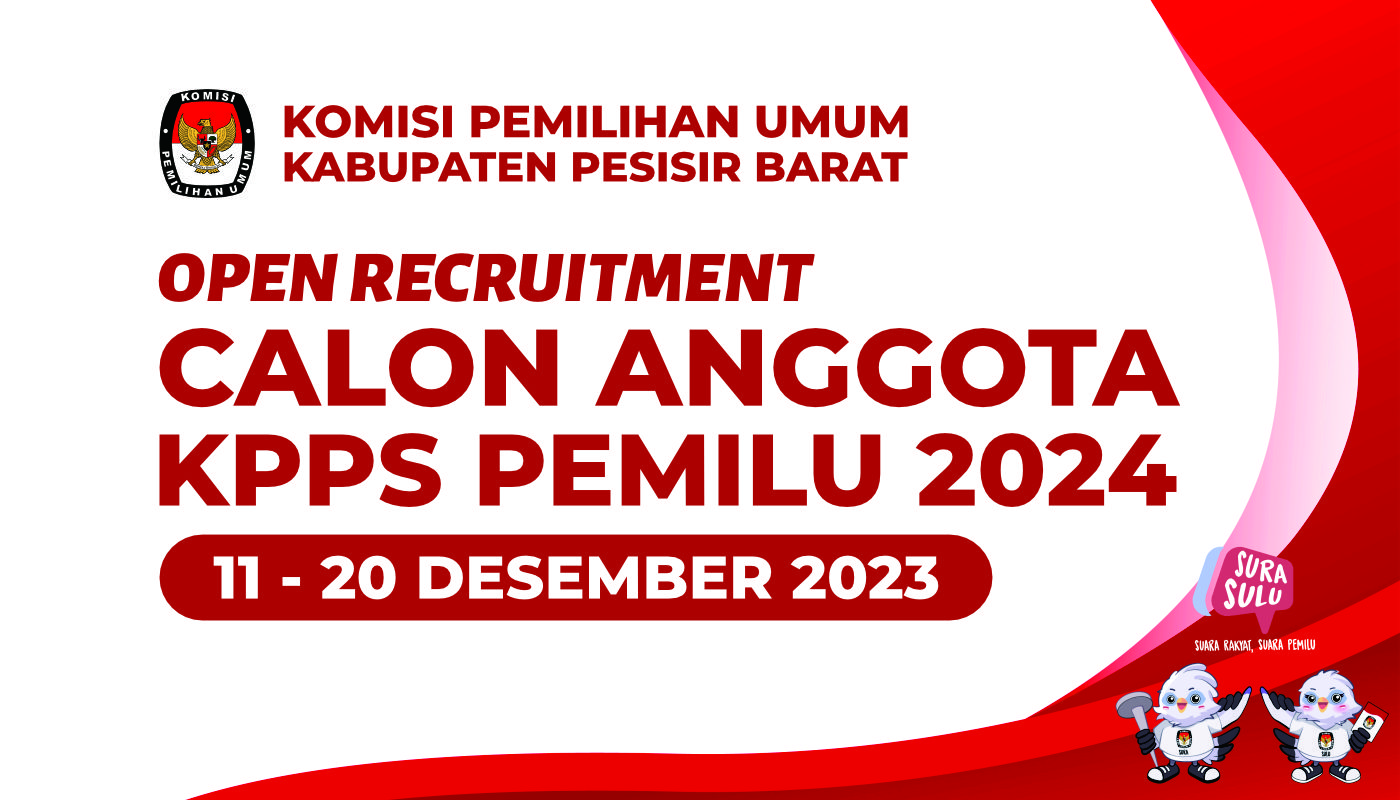 KPU Pesisir Barat Buka Pendaftaran Calon Anggota KPPS Pemilu 2024, Cek Jadwal dan Persyaratannya Sekarang