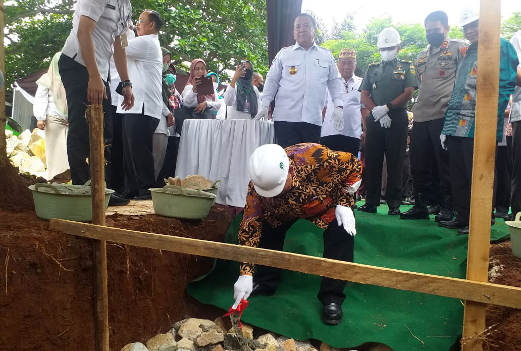Gubernur Lampung Groundbreaking Gedung Pusat Kajian Cassava, Kelapa Sawit dan Tebu Fakultas Pertanian Unila