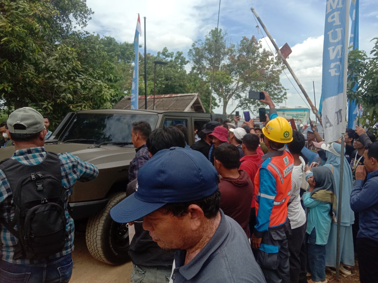 Petani Lampura Geruduk Menhan Minta Kepastian Harga Singkong di Lampung 