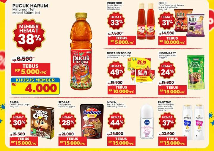 Promo Indomaret Sabtu 4 Januari 2025, Dapatkan Diskon Tebus Heboh Rp 4 Ribu Hemat Sampai 38 Persen