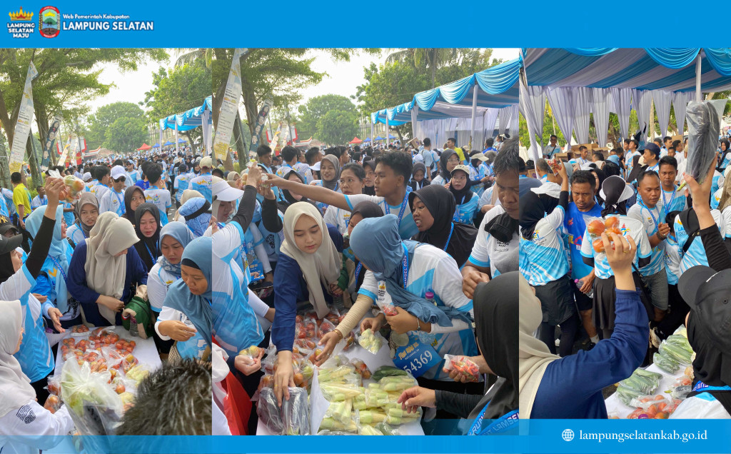 Pulang Lari Dapat Medali dan Sayuran Gratis, Peserta Fun Run Lamsel Semringah