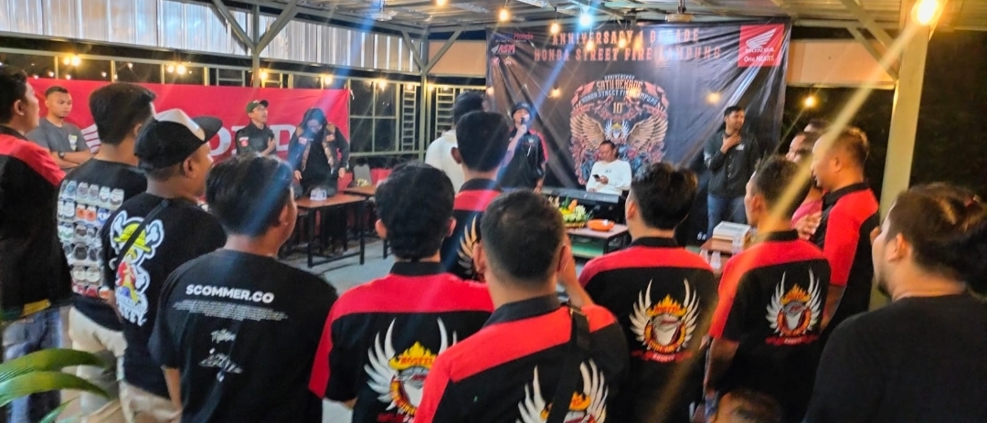 TDM Support 1 Dekade Honda Street Fire Lampung (Hosfel), Mulai Penyaluran CSR hingga Riding Bersama