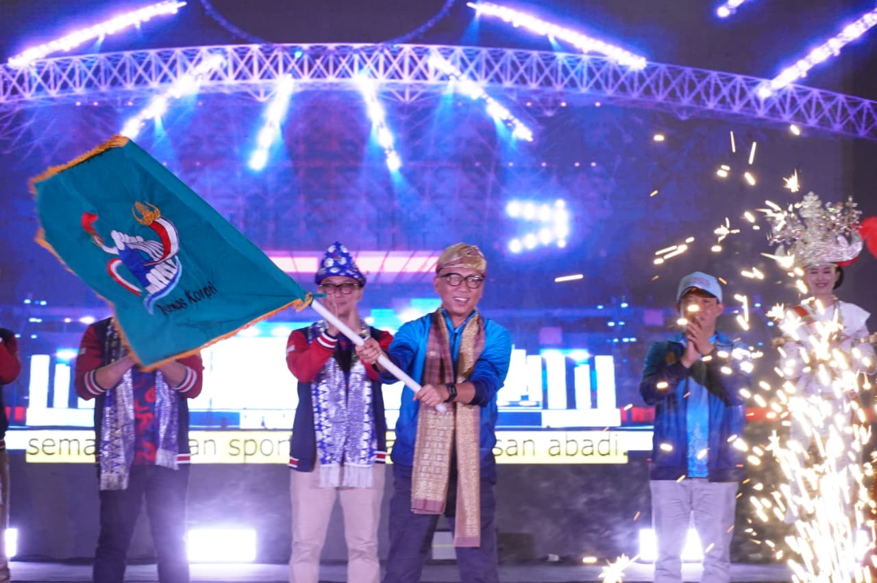 Raih 14 Medali Pada Pornas Korpri XVII,  Lampung Mantap Jadi Tuan Rumah Pornas Korpri Tahun 2027