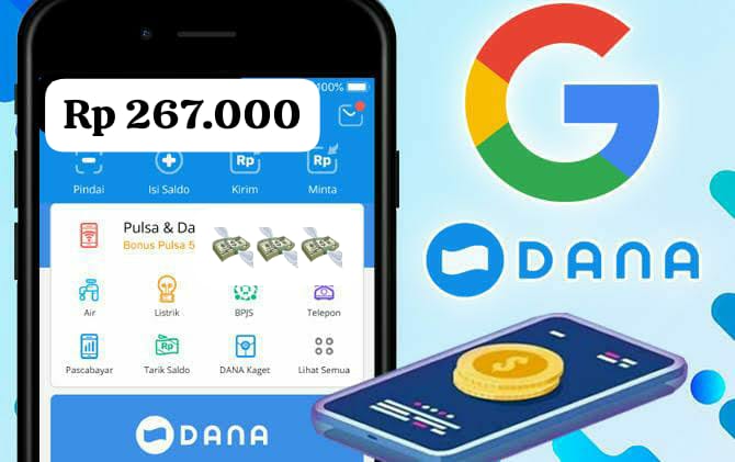 Langsung Masuk Rekening! Ambil Saldo DANA Gratis Sampai Rp 267 Ribu Pakai Aplikasi Google Sekarang