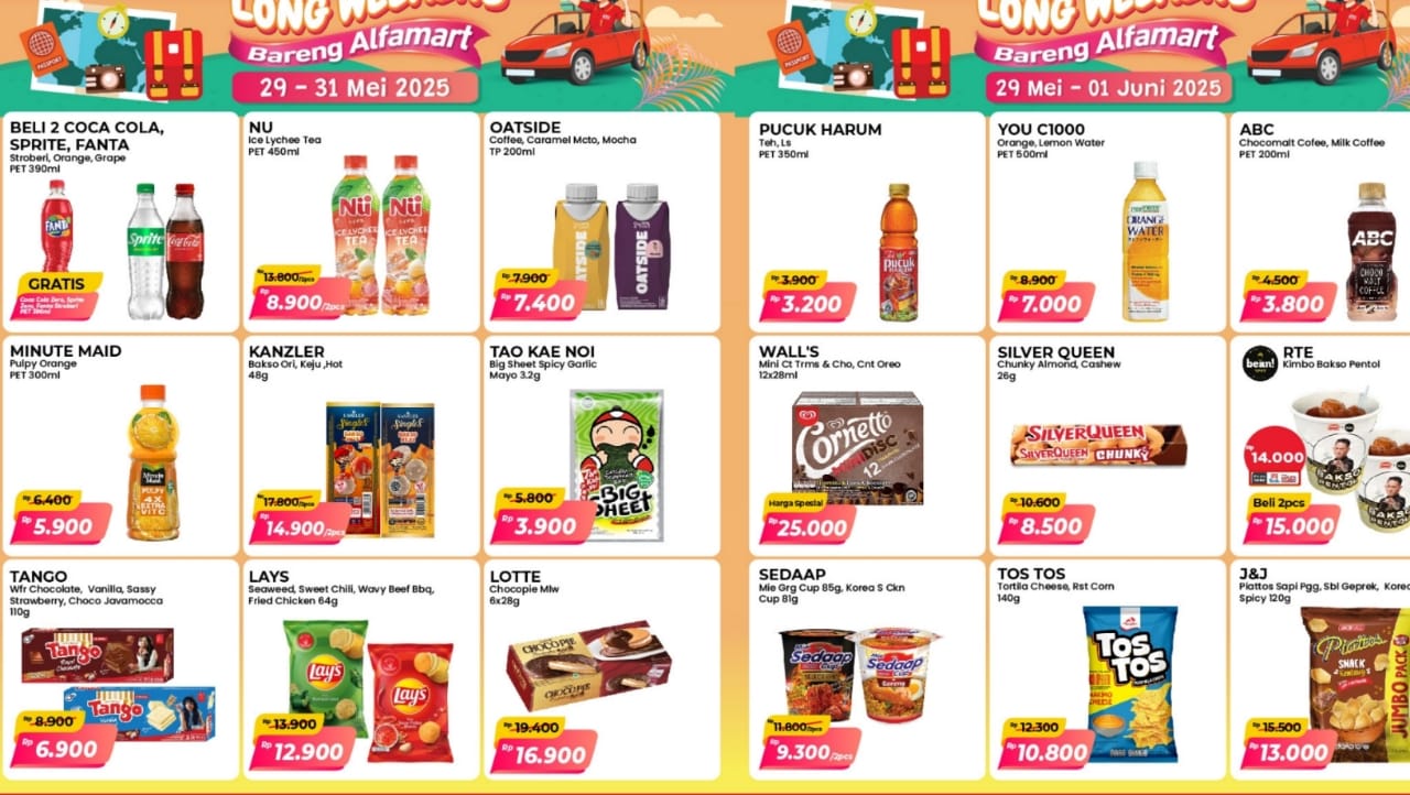 Promo Alfamart Spesial Long Weekend, Stok Camilan Dijamin Full Diskon! Cek Katalognya