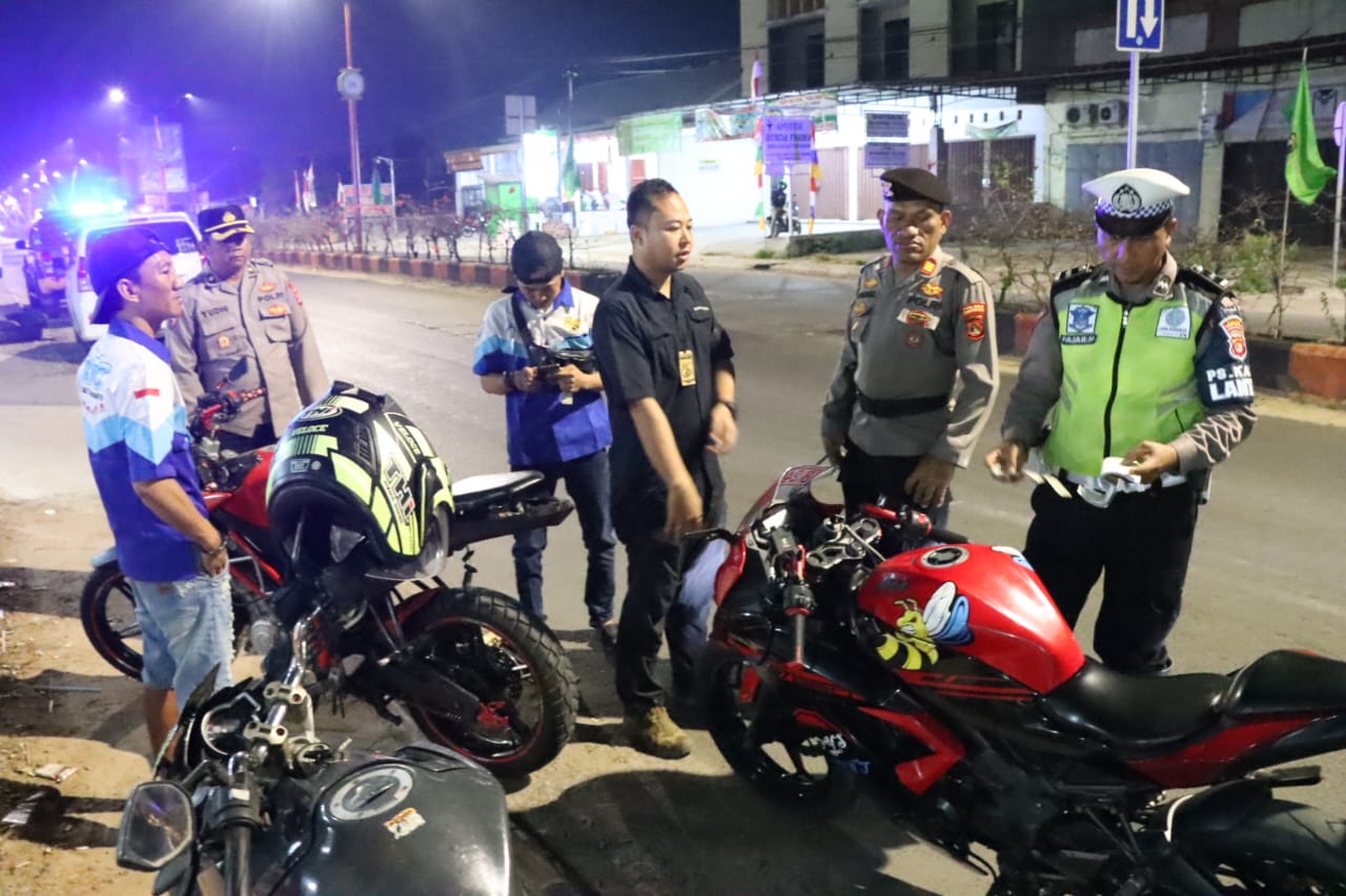 Polres Tulang Bawang Tindak Pelaku Balap Liar di Unit 2