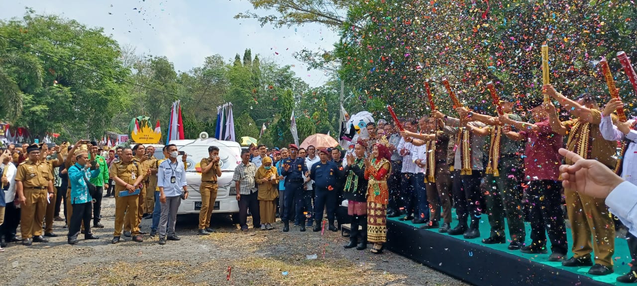 KPU Lampung Timur Gelar Kirab Pemilu