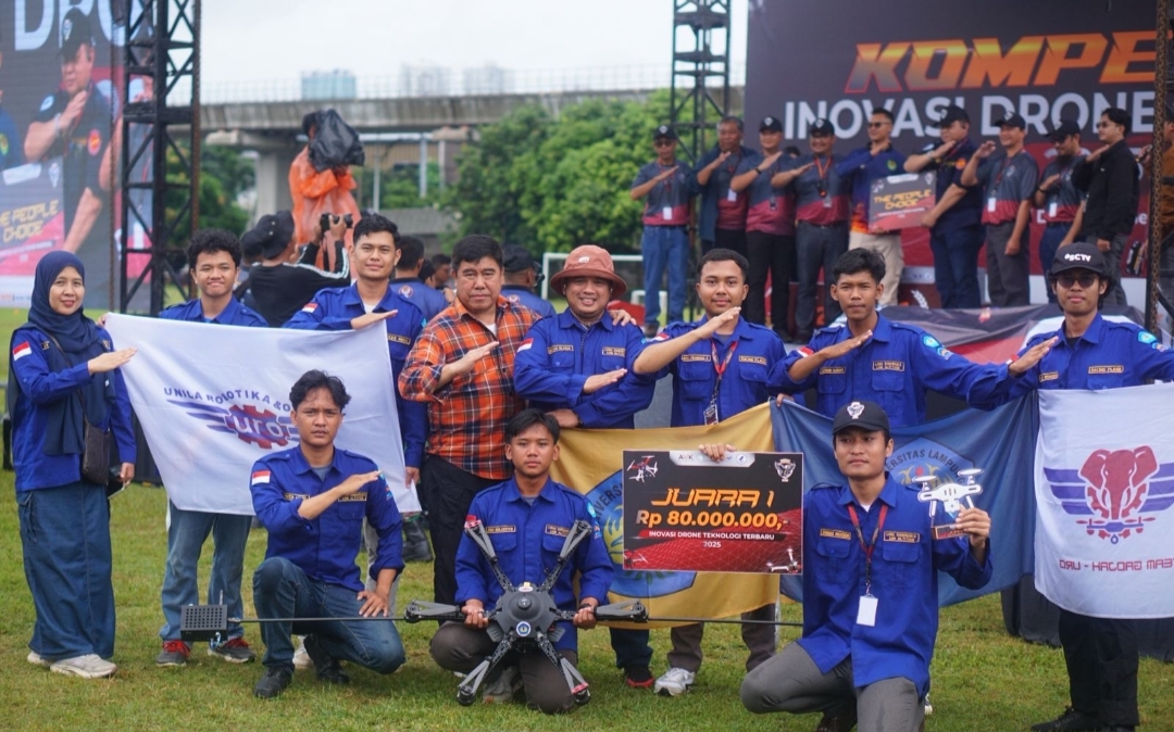 Mahasiswa Unila Ciptakan Inovasi SKYFLUX, Drone Cerdas Pengukur Karbon dan Kualitas Udara