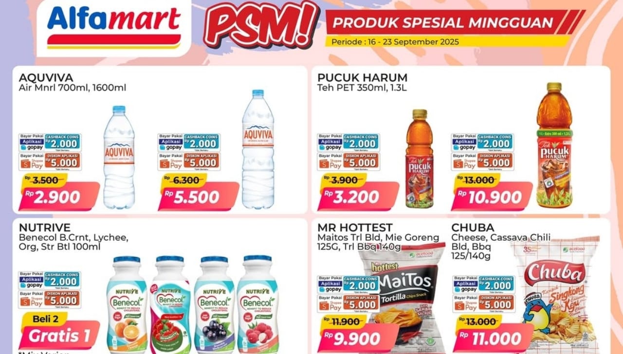Promo Spesial Mingguan Sampai Akhir Bulan di Alfamart, Cek Katalog Edisi 17 September 2025