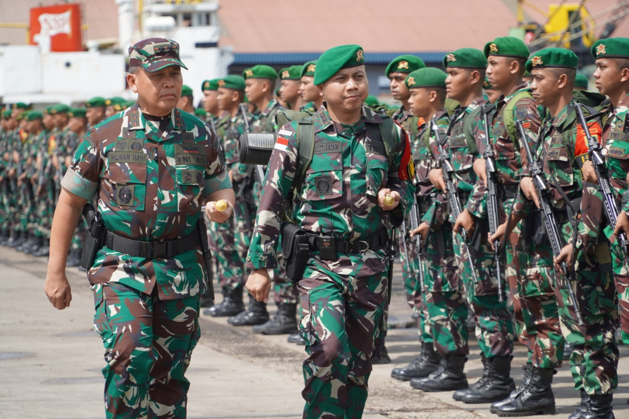 405 Prajurit Yonif 143/TWEJ Dilepas ke Papua, Ini Pesan Pangdam ll/Sriwijaya