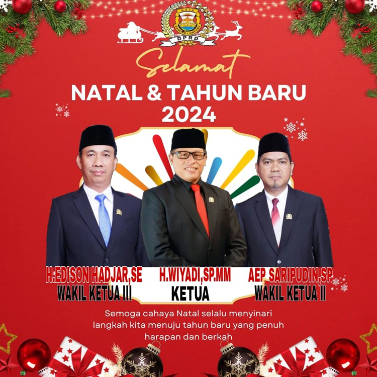 DPRD Kota Bandar Lampung: Selamat Natal dan Tahun Baru 2024