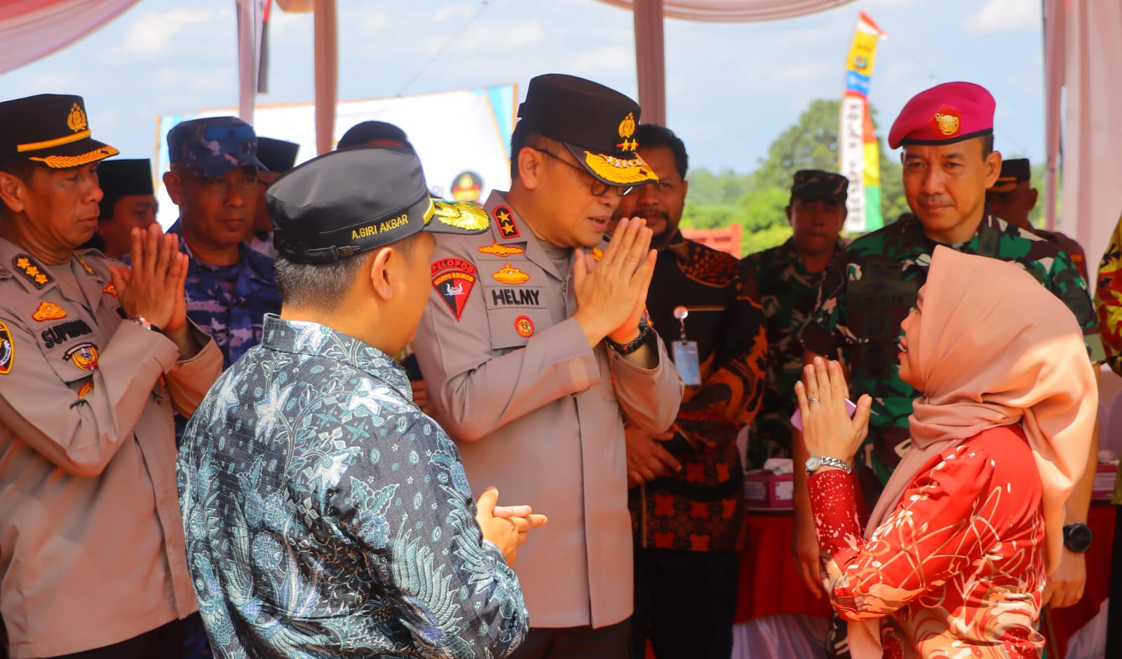 Kapolda Lampung Ground Breaking Gudang Ketahanan Pangan