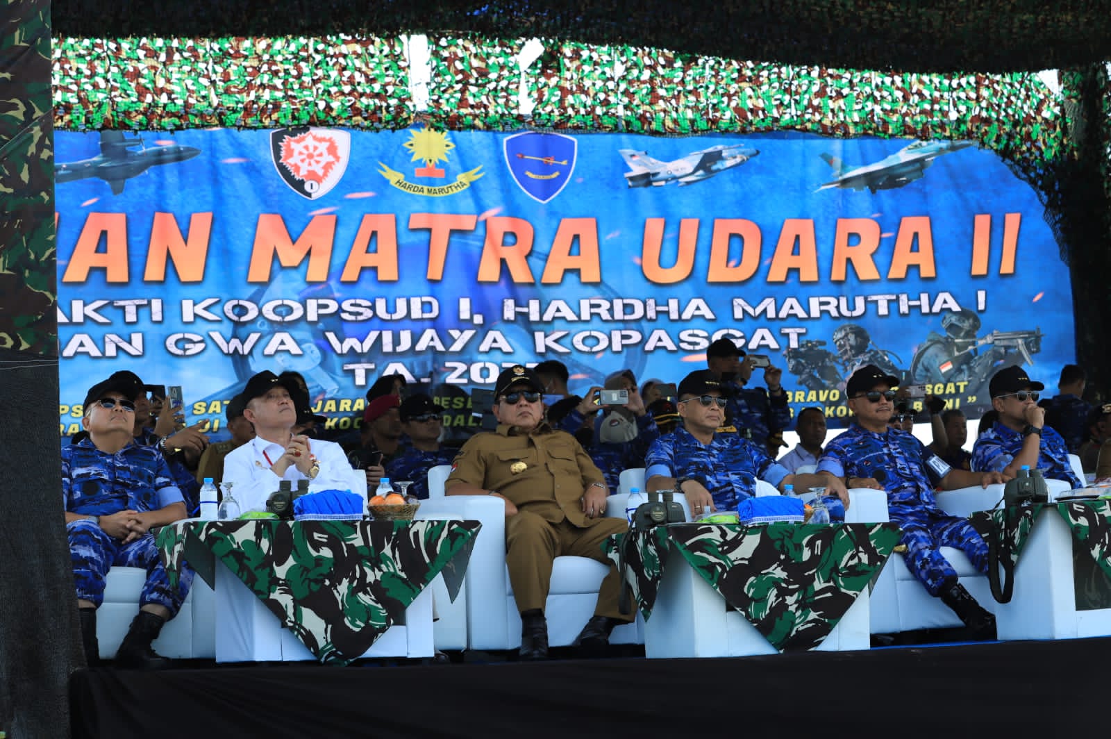 Gubernur Lampung Arinal Djunaidi Menyaksikan Latihan Tempur Jalak Sakti