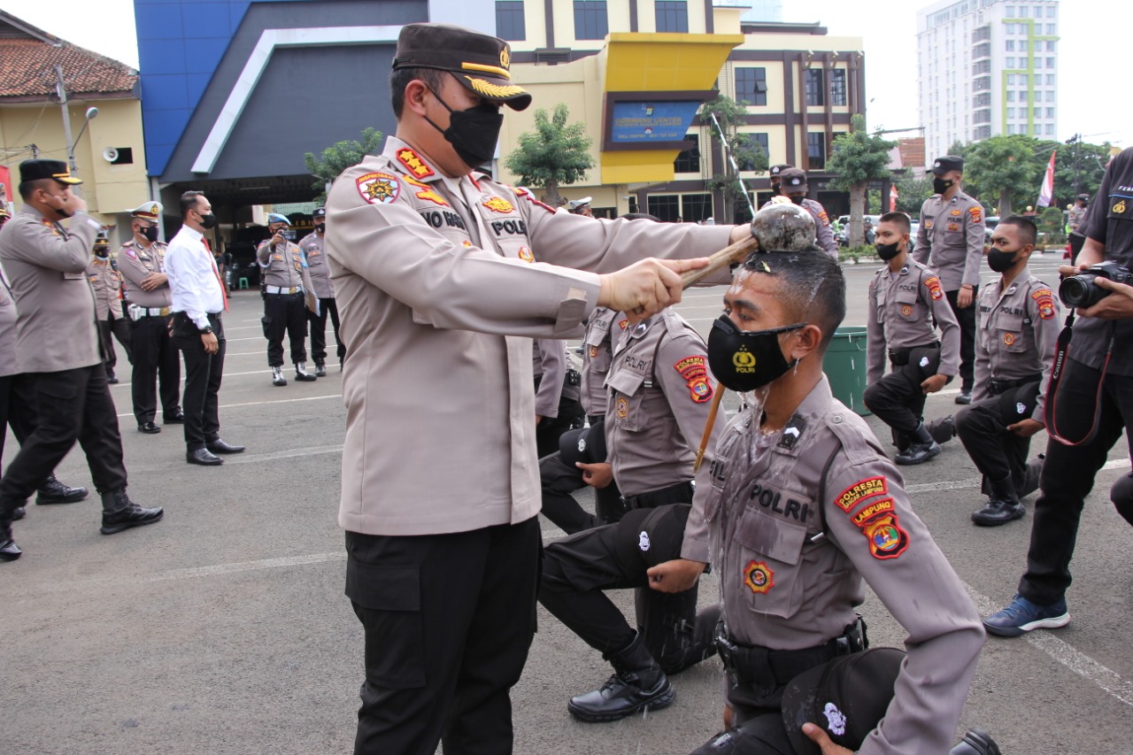 Polresta Bandar Lampung Sambut Bintara Remaja, Begini Pesan Kapolresta