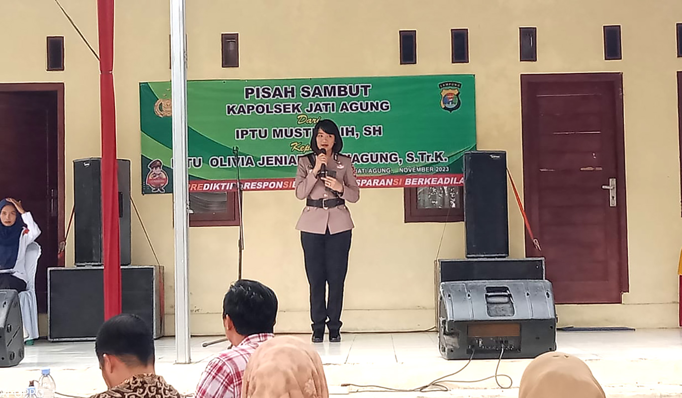 Polwan Cantik Kapolsek Termuda di Lampung, Dua Bulan Menjabat Ungkap Empat Kasus 