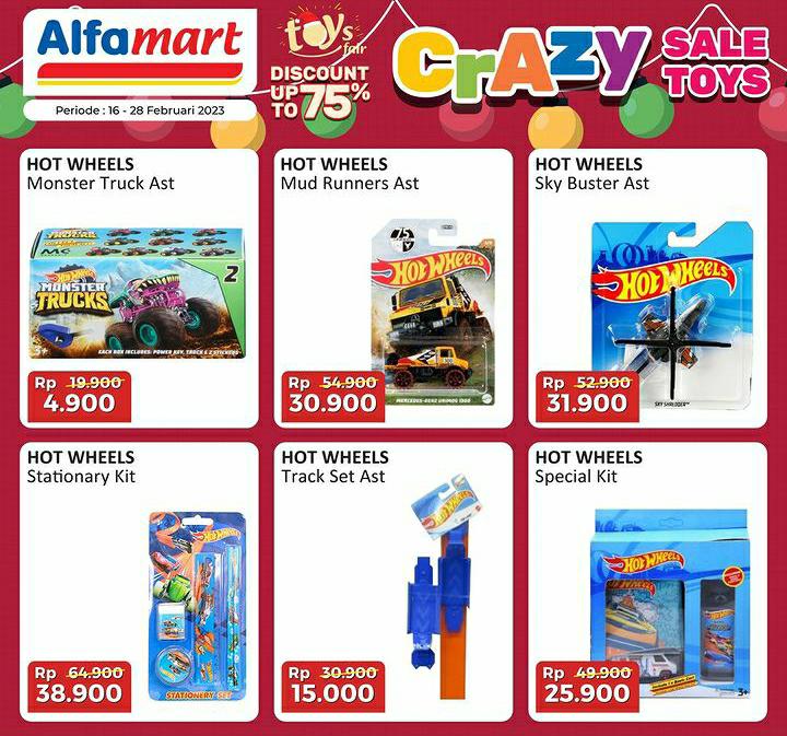 Cek Promo Crazy Sale Toys dari Alfamart, Diskon Up To 75 Persen Sampai 28 Februari 2023 