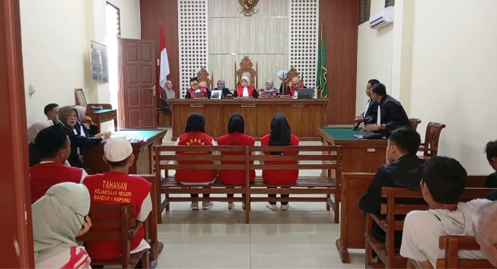 3 Wanita Asal Bandar Lampung yang Terlibat TPPO via MiChat Dituntut 6,5 Tahun Penjara