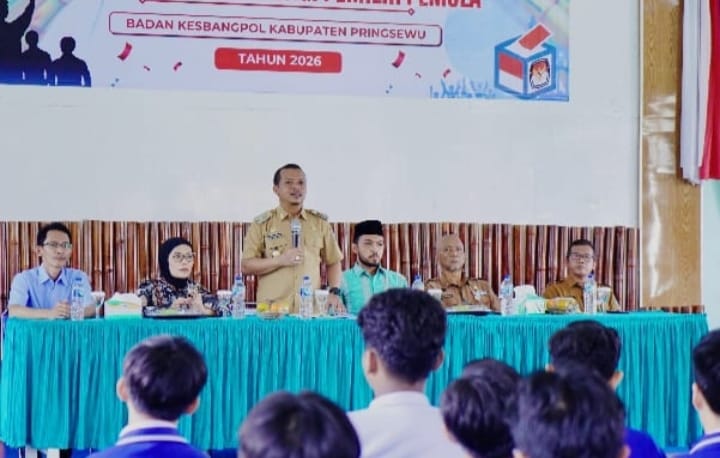 Bupati Pringsewu Ingatkan Pemilih Pemula Gunakan Hak Pilih Secara Bertanggung Jawab dan Tolak Politik Uang