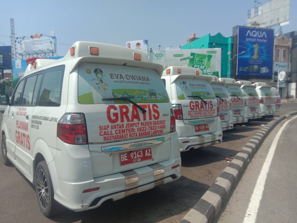 Ambulans Milik Pemkot Bandarlampung Menunggak Pajak? Ini Kata Kadiskes